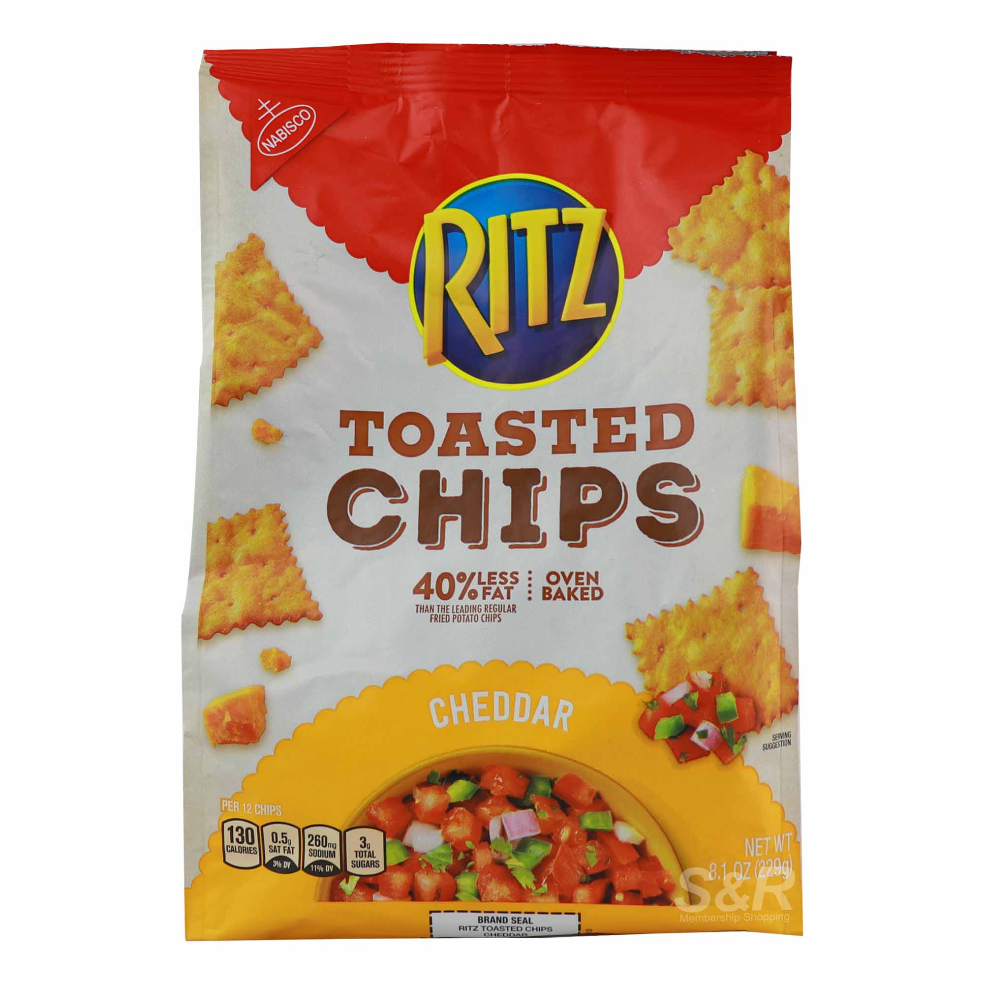 Ritz Toasted Chips in Cheddar 229g Ritz Toasted Chips in Cheddar 229g